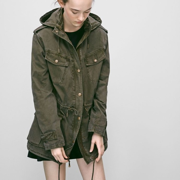 ARITZIA | THICK CLASSIC TALULA TROOPER ANORAK ARMY CARGO VINTAGE JACKET - Picture 11 of 11